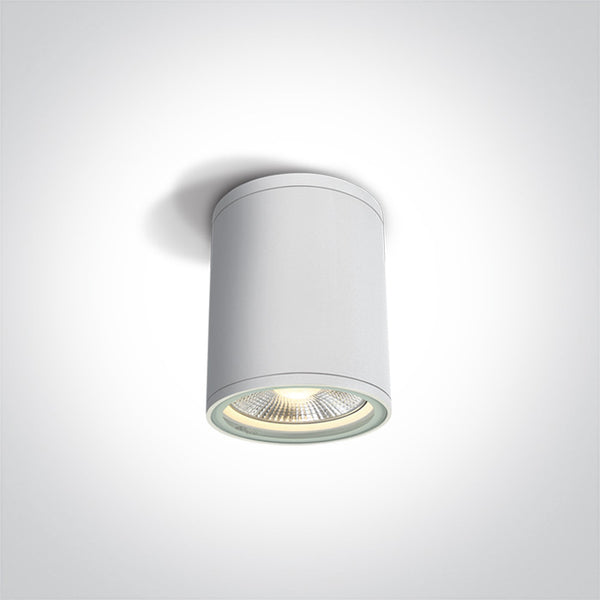 One Light 67132C/W WHITE CYLINDER PAR30 E27 IP54