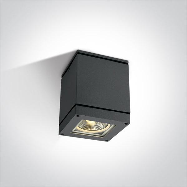 One Light 67132D/AN ANTHRACITE SQUARE CEIL PAR30 IP54