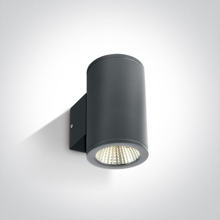 One Light 67138/AN/W ANTHRACITE COB LED 2x6W WW IP54 230V