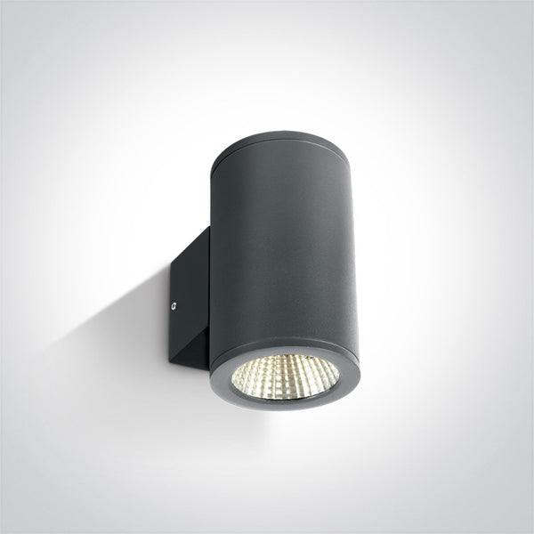 One Light 67138/AN/W ANTHRACITE COB LED 2x6W WW IP54 230V