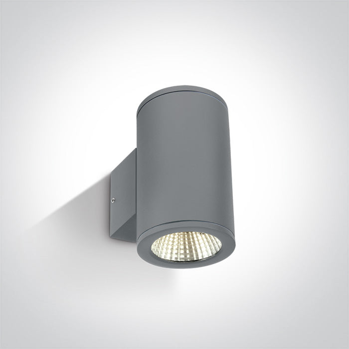 One Light 67138/G/W GREY COB LED 2x6W WW IP54 230V
