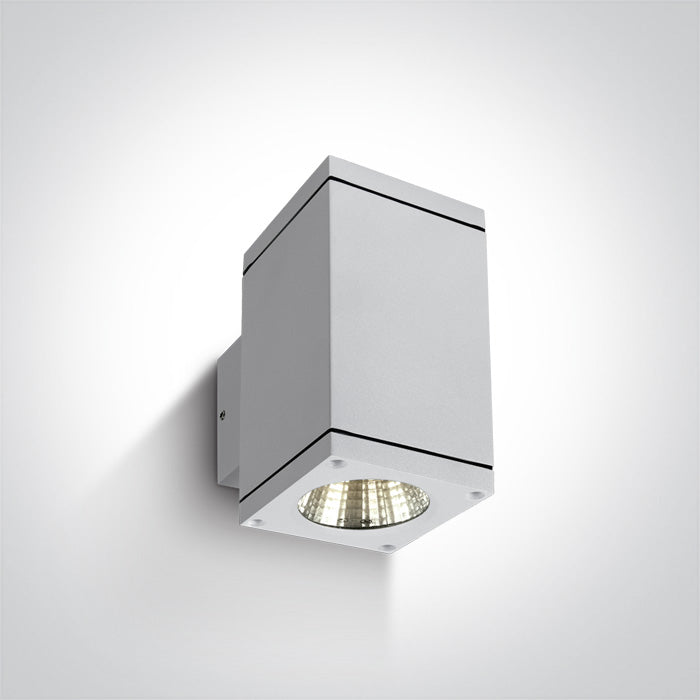 One Light 67138A/W/W WHITE COB LED 2x6W WW IP54 230V