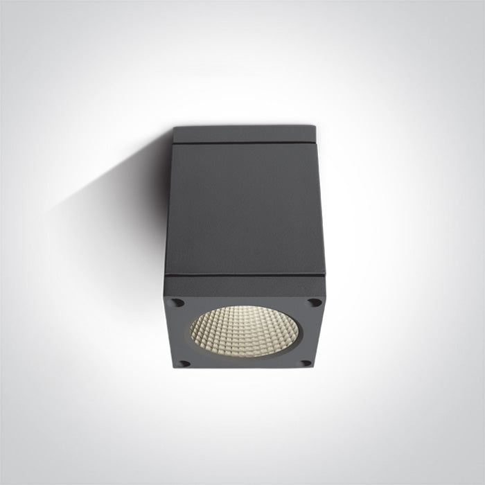 One Light 67138D/AN/W AHTHRACITE COB LED 6W WW IP54 100-240V