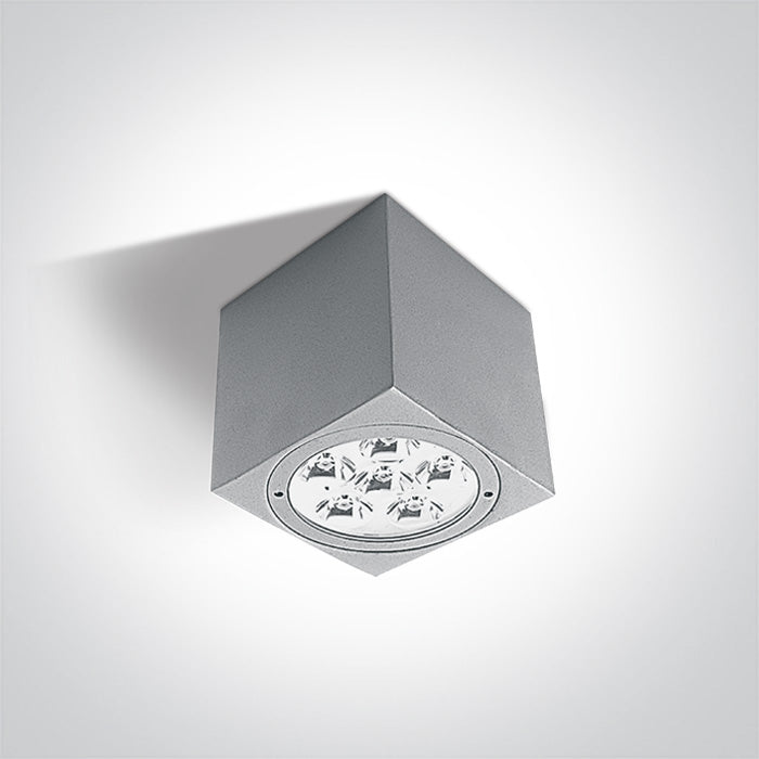One Light 67138D/G/D GREY LED 6x1W DL IP54 230v