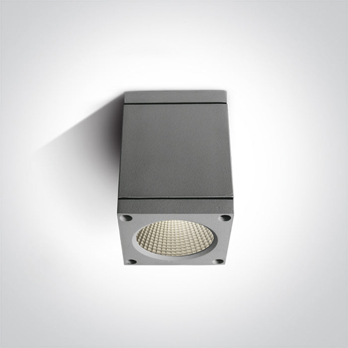 One Light 67138D/G/W GREY COB LED 6W WW IP54 100-240v