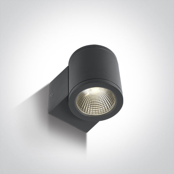 One Light 67138E/AN/W ANTHRACITE COB LED 6W WW IP54 100-240V