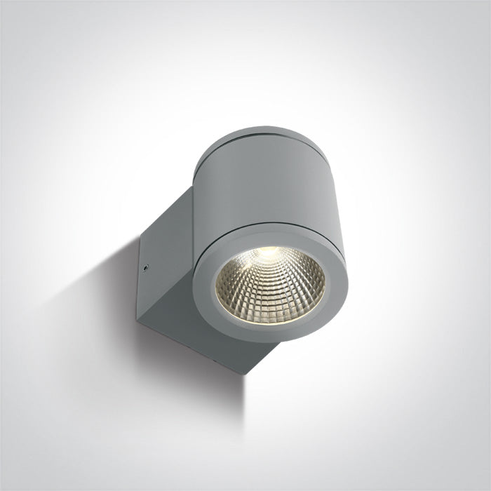 One Light 67138E/G/W GREY COB LED 6w WW IP54 100-240v