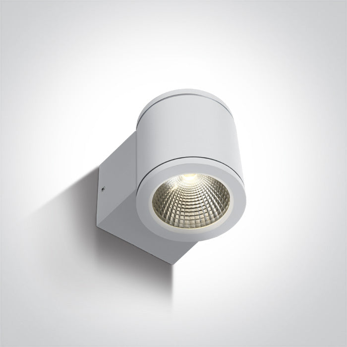 One Light 67138E/W/W WHITE COB LED 6W WW IP54 100-240V