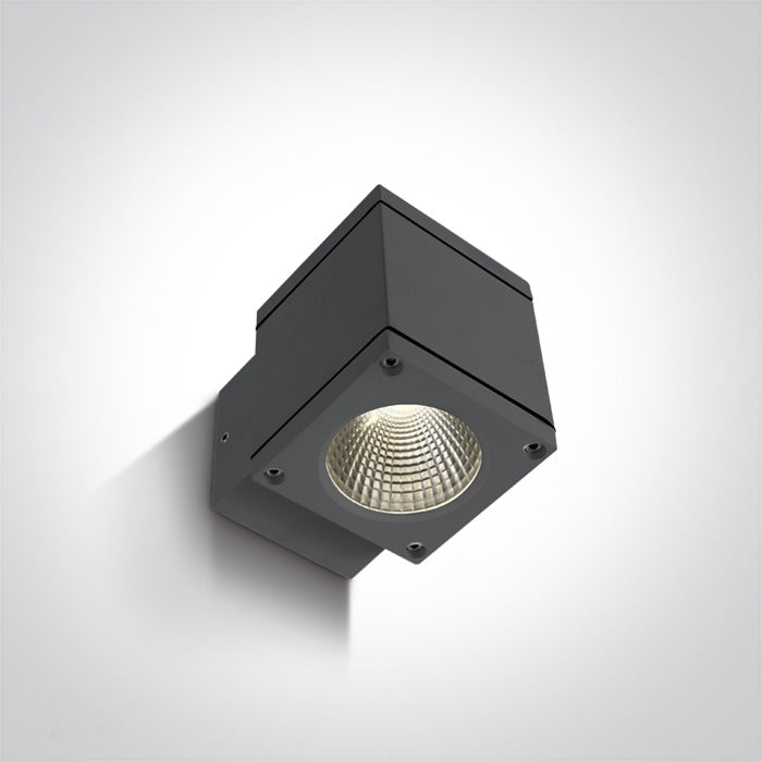 One Light 67138F/AN/W ANTHRACITE COB LED 6W WW IP54 100-240V