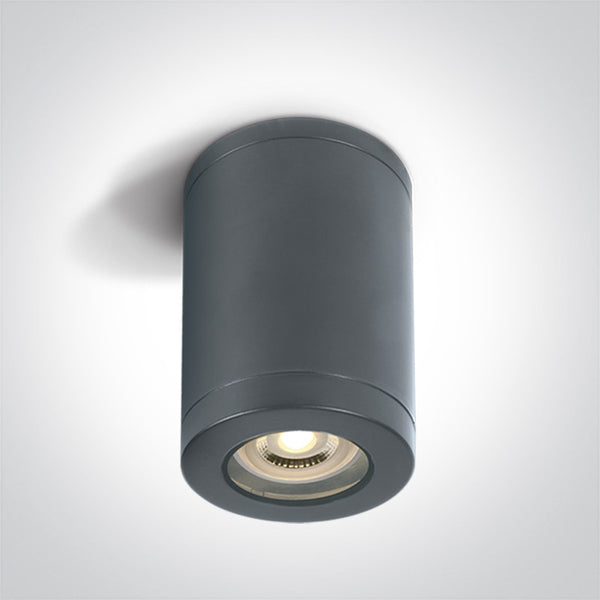 One Light 67142A/AN ANTHRACITE CYLINDER GU10 6W IP65