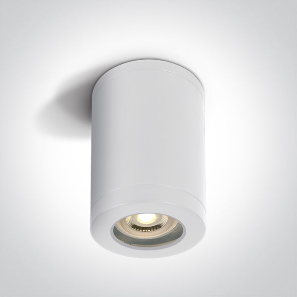 One Light 67142A/W WHITE CYLINDER GU10 6W IP65