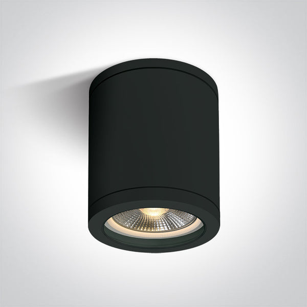 One Light 67142C/B BLACK CYLINDER E27 10W PAR30 IP65