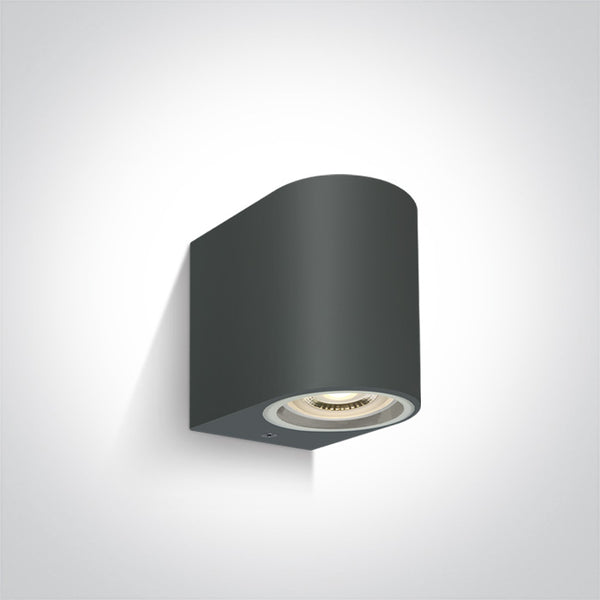 One Light 67142F/AN ANTHRACITE WALL LIGHT GU10 6W IP65