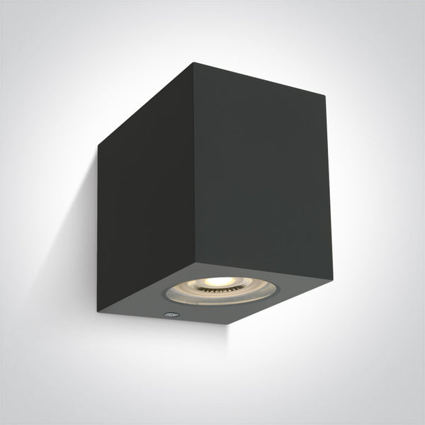 One Light 67142H/AN ANTHRACITE WALL LIGHT GU10 6W IP65