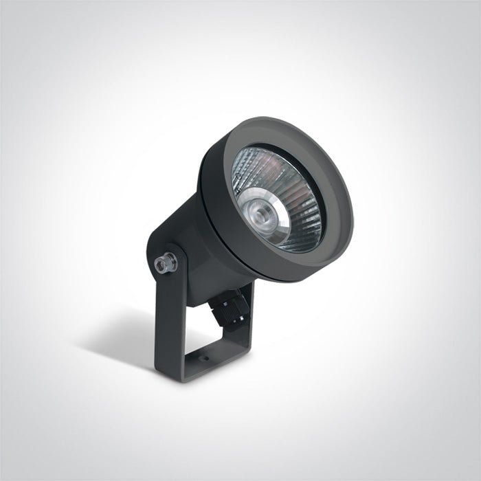 One Light 67196BG/AN ANTHRACITE GARDEN SPIKE GU10 35W IP65