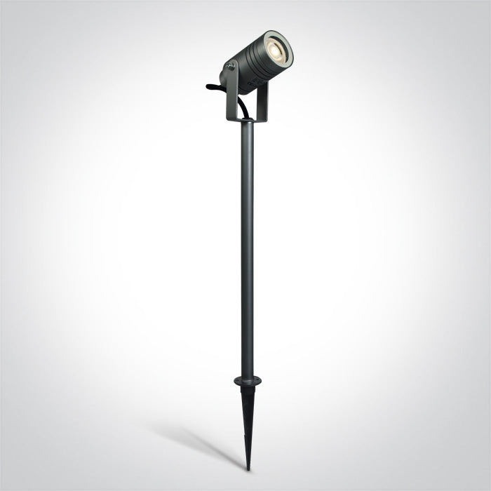 One Light 67198AG/AN ANTHRACITE GARDEN SPIKE GU10 35W IP65