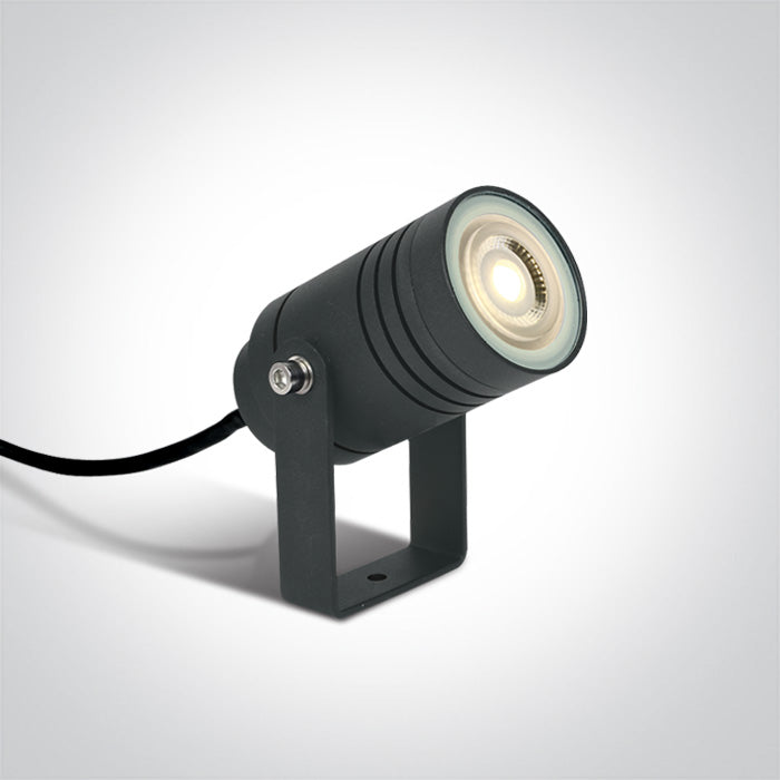 One Light 67198G/AN ANTHRACITE GARDEN SPIKE GU10 35W IP65