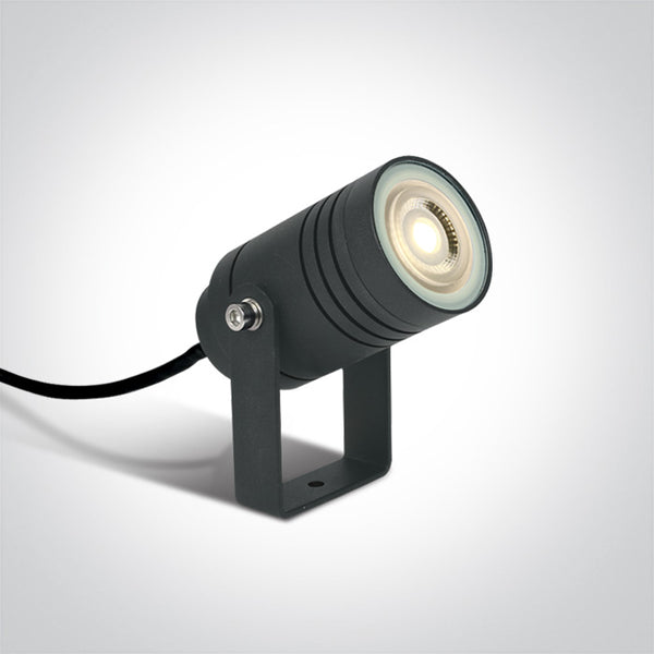 One Light 67198G/AN ANTHRACITE GARDEN SPIKE GU10 35W IP65