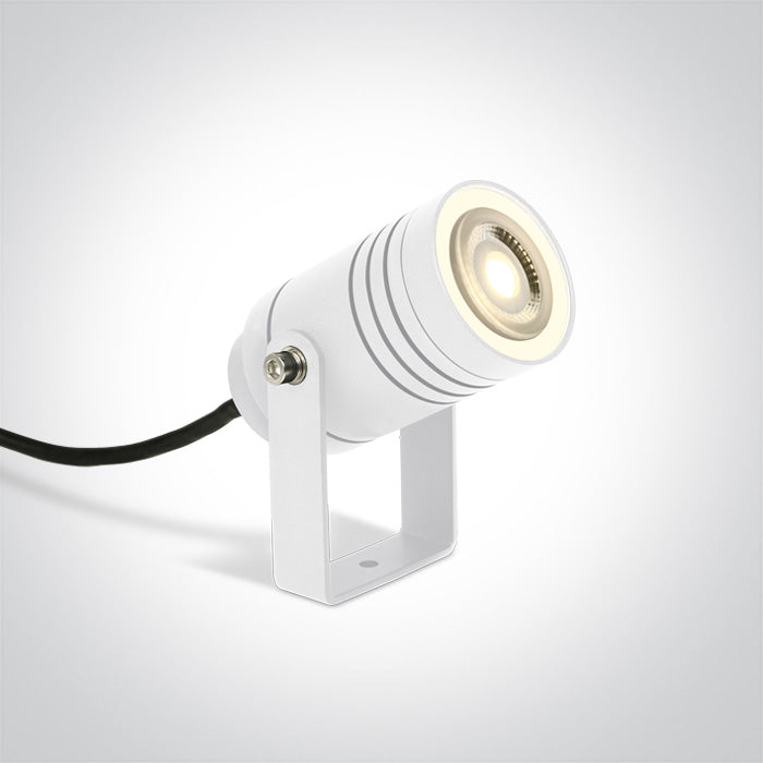 One Light 67198G/W WHITE GARDEN SPOT GU10 10W IP65
