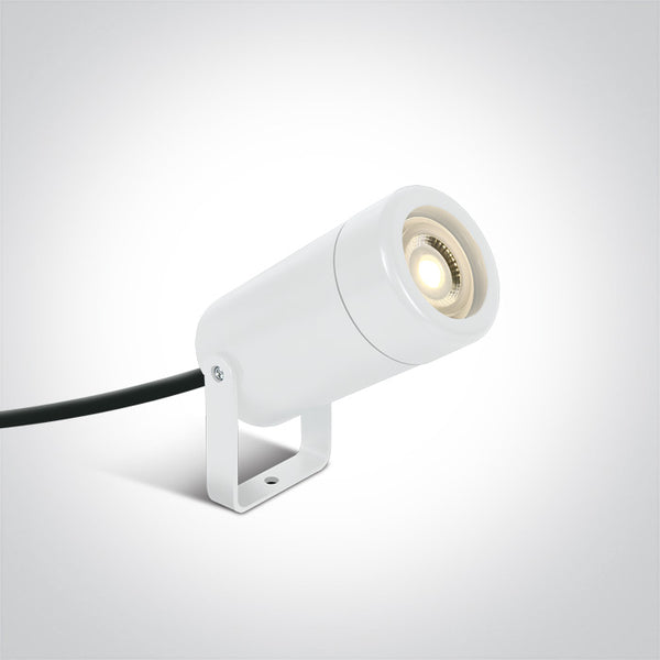 One Light 67200G/W WHITE SPOT GU10 6W IP65 100-240V