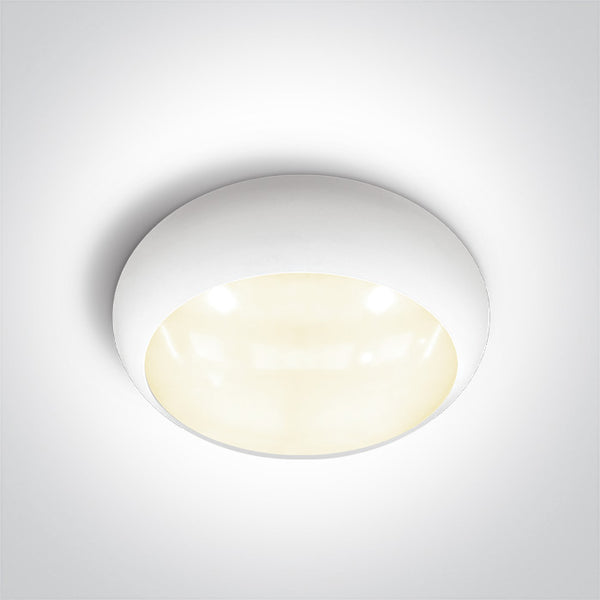 One Light 67218E/W/V WHITE EMERGENCY 3Hrs PLAFO 15W CCTV IP65 230V