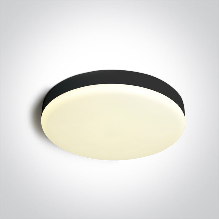 One Light 67220A/B/V BLACK PLAFO 26W CCTV IP65 230V