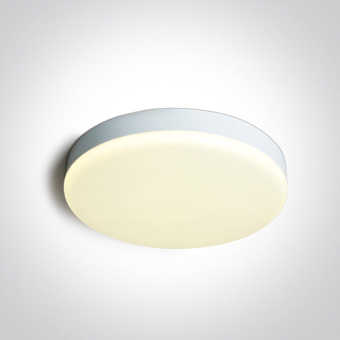 One Light 67220A/W/V WHITE PLAFO 26W CCTV IP65 230V
