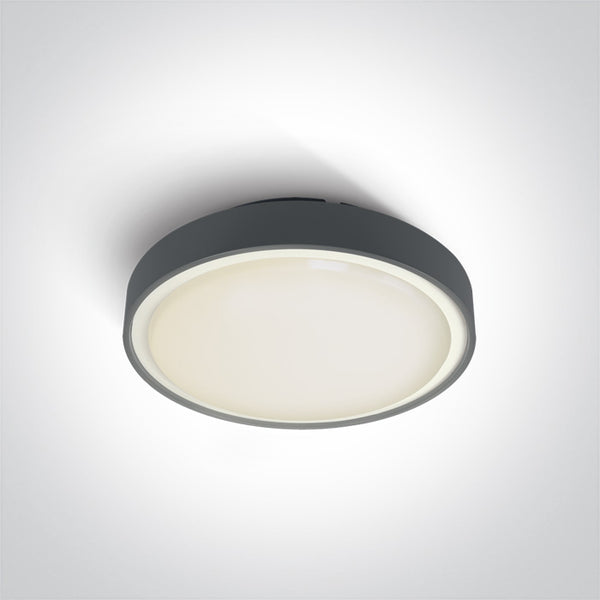 One Light 67280AN/AN/W ANTHRACITE LED PLAFO 24w WW IP65 230v