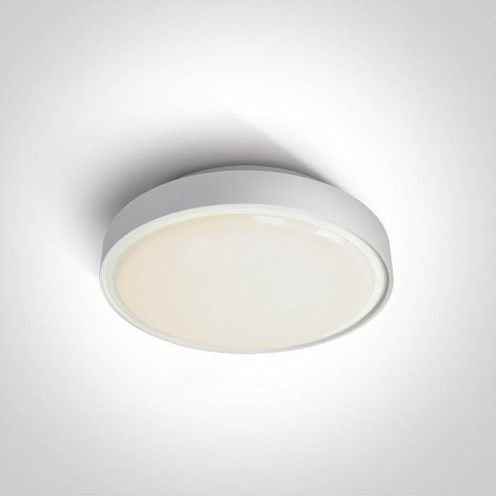 One Light 67280AN/W/W WHITE LED PLAFO 24w WW IP65 230v