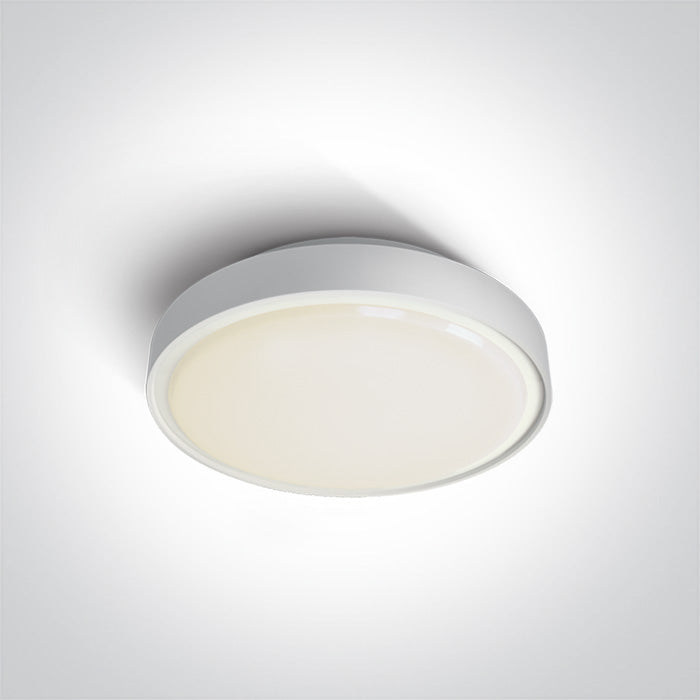One Light 67280E/W WHITE IP65 1xE27 12W