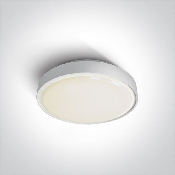 One Light 67280E/W WHITE IP65 1xE27 12W