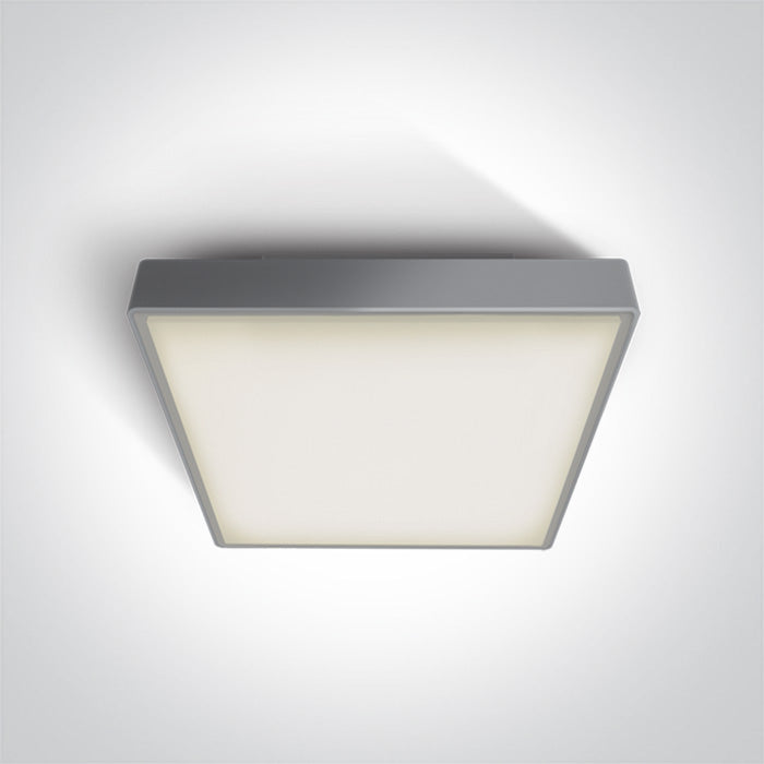 One Light 67282BN/G/W GREY LED PLAFO 30w WW IP65 230v
