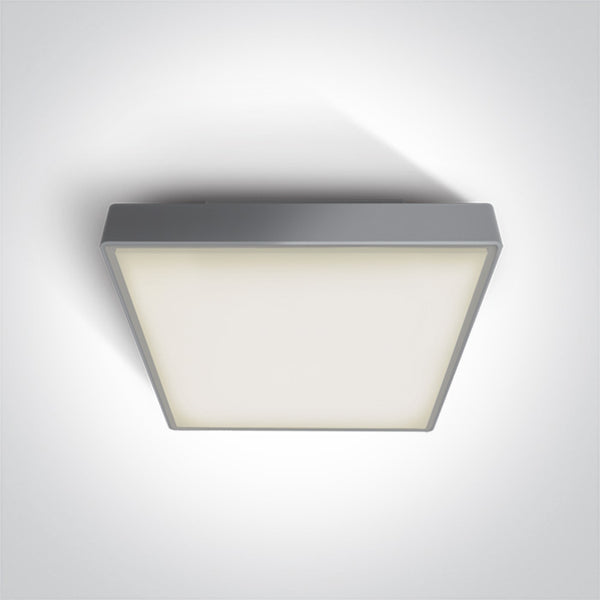 One Light 67282BN/G/W GREY LED PLAFO 30w WW IP65 230v