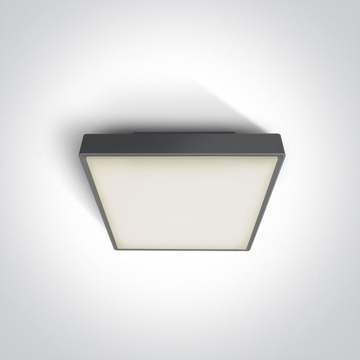 One Light 67282N/AN/W ANTHRACITE LED PLAFO 16w WW IP65 230v