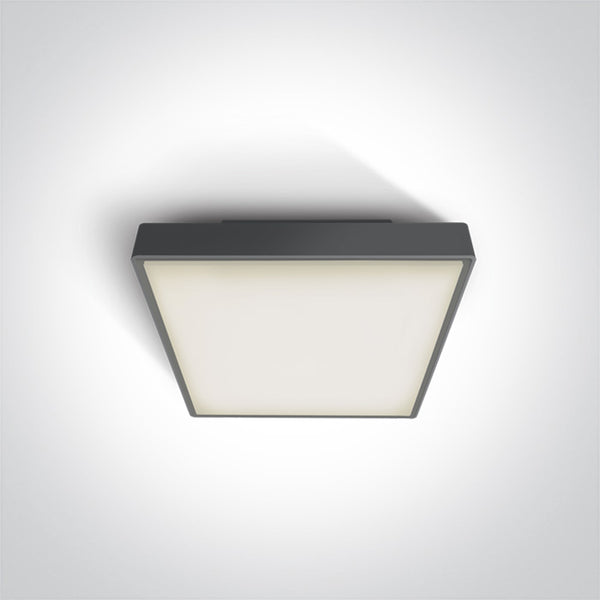 One Light 67282N/AN/W ANTHRACITE LED PLAFO 16w WW IP65 230v