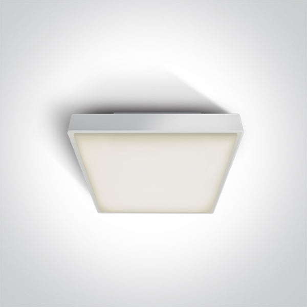 One Light 67282N/W/W WHITE LED PLAFO 16w WW IP65 230v