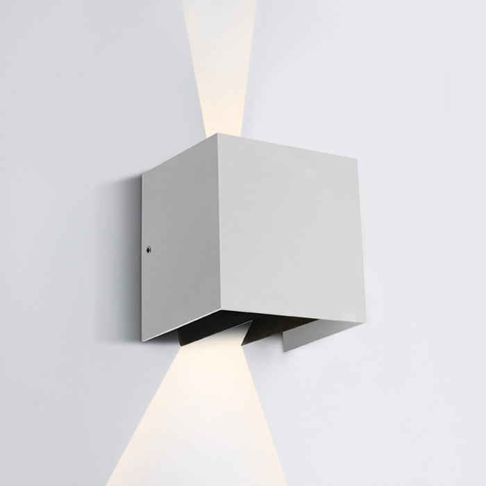One Light 67340A/W/W WHITE WALL LED 2x3w WW IP54 230V