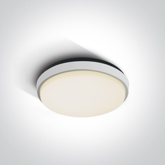 One Light 67362/W/W WHITE PLAFO LED 20W WW IP54 230V