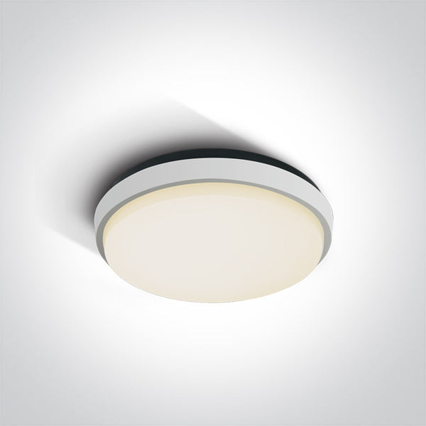 One Light 67362/W/W WHITE PLAFO LED 20W WW IP54 230V