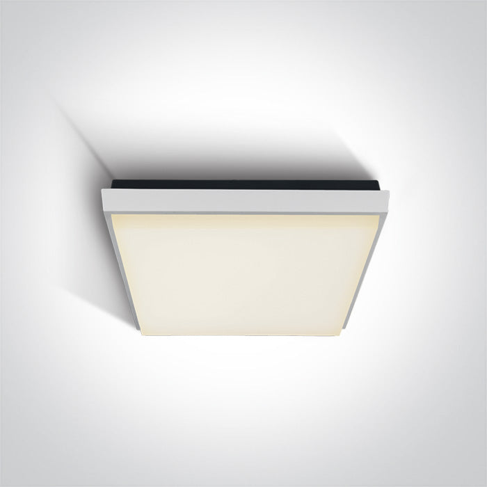 One Light 67362A/W/W WHITE PLAFO LED 25W WW IP54 230V