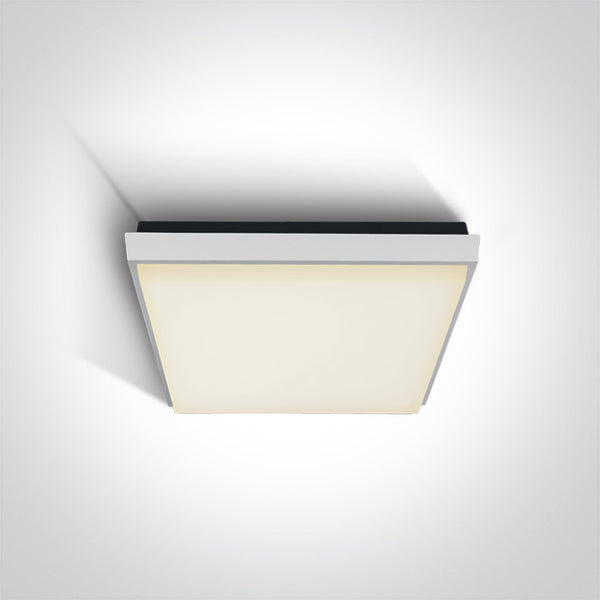 One Light 67362A/W/W WHITE PLAFO LED 25W WW IP54 230V