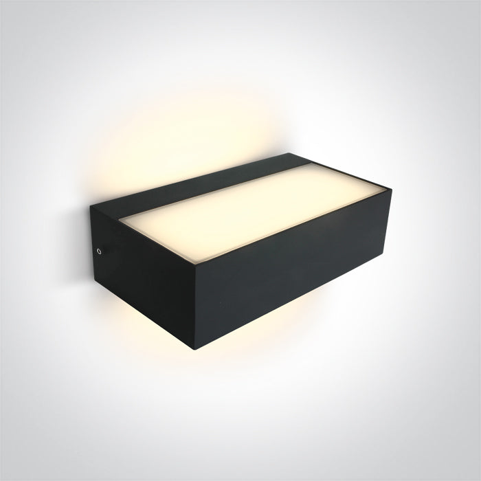 One Light 67362C/AN/W ANTHRACITE LED WALL LIGHT 2x4,5W WW IP54 230v