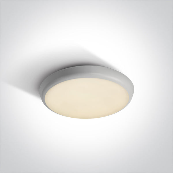 One Light 67366/W/V WHITE PLAFO 12W CCTV IP54 230V