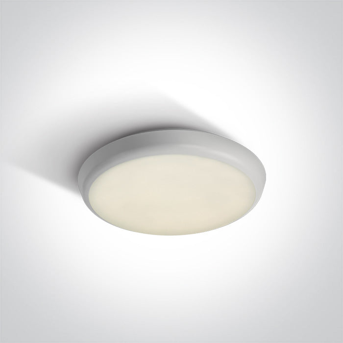 One Light 67366E/W/C WHITE LED PLAFO 12w CW IP54 EMERGENCY 3 hrs 230V