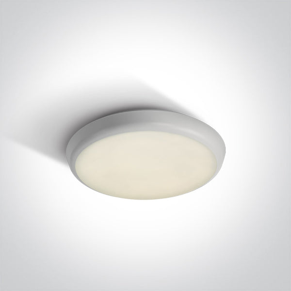 One Light 67366E/W/C WHITE LED PLAFO 12w CW IP54 EMERGENCY 3 hrs 230V