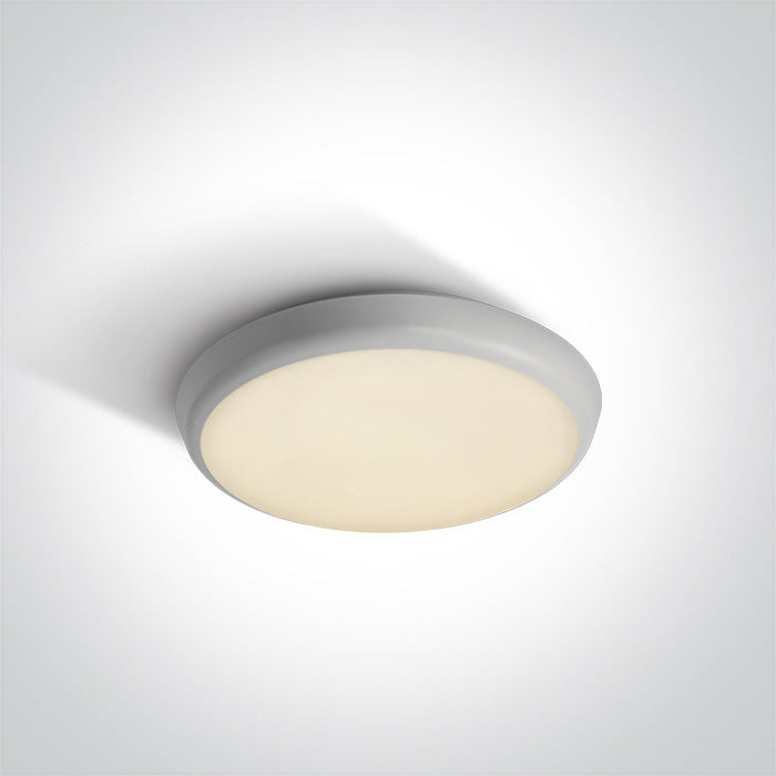 One Light 67366E/W/W WHITE LED PLAFO 12w WW IP54 EMERGENCY 3 hrs 230V