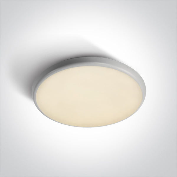 One Light 67370/W/V WHITE PLAFO 25W CCTV IP54 230V