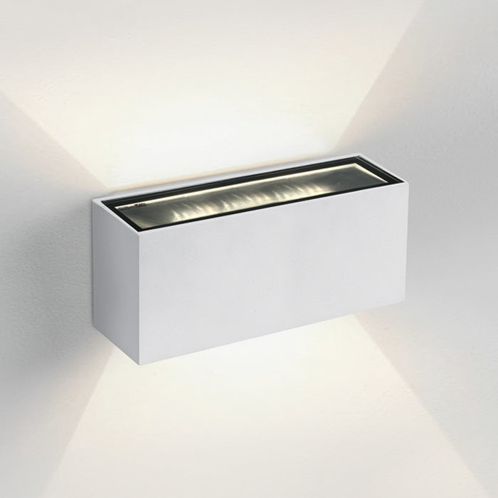 One Light 67374A/W/W WHITE LED WALL LIGHT 2x6W WW IP54 230V