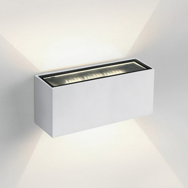 One Light 67374A/W/W WHITE LED WALL LIGHT 2x6W WW IP54 230V