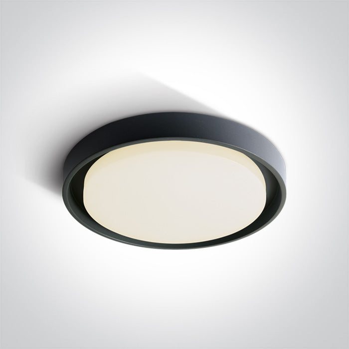 One Light 67384/AN/W ANTHRACITE PLAFO LED 30W WW IP54 100-240V
